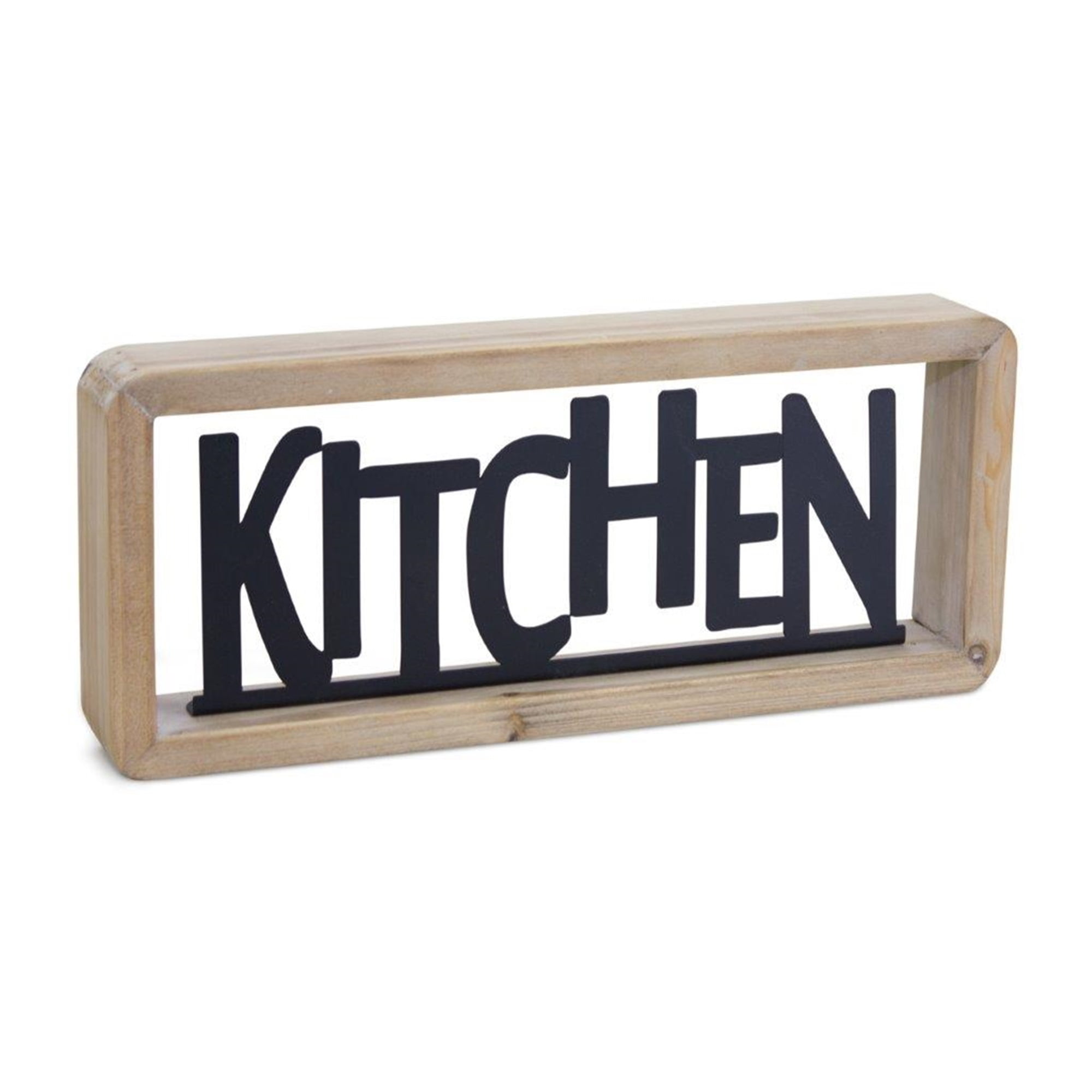 Kitchen Sign 11.75"L x 5"H Wood/Metal