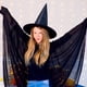 thumbnail image 5 of Sombrero de bruja de Halloween Accesorio de disfraz de bruja de Halloween para recuerdo de fiesta de Halloween, 5 of 8