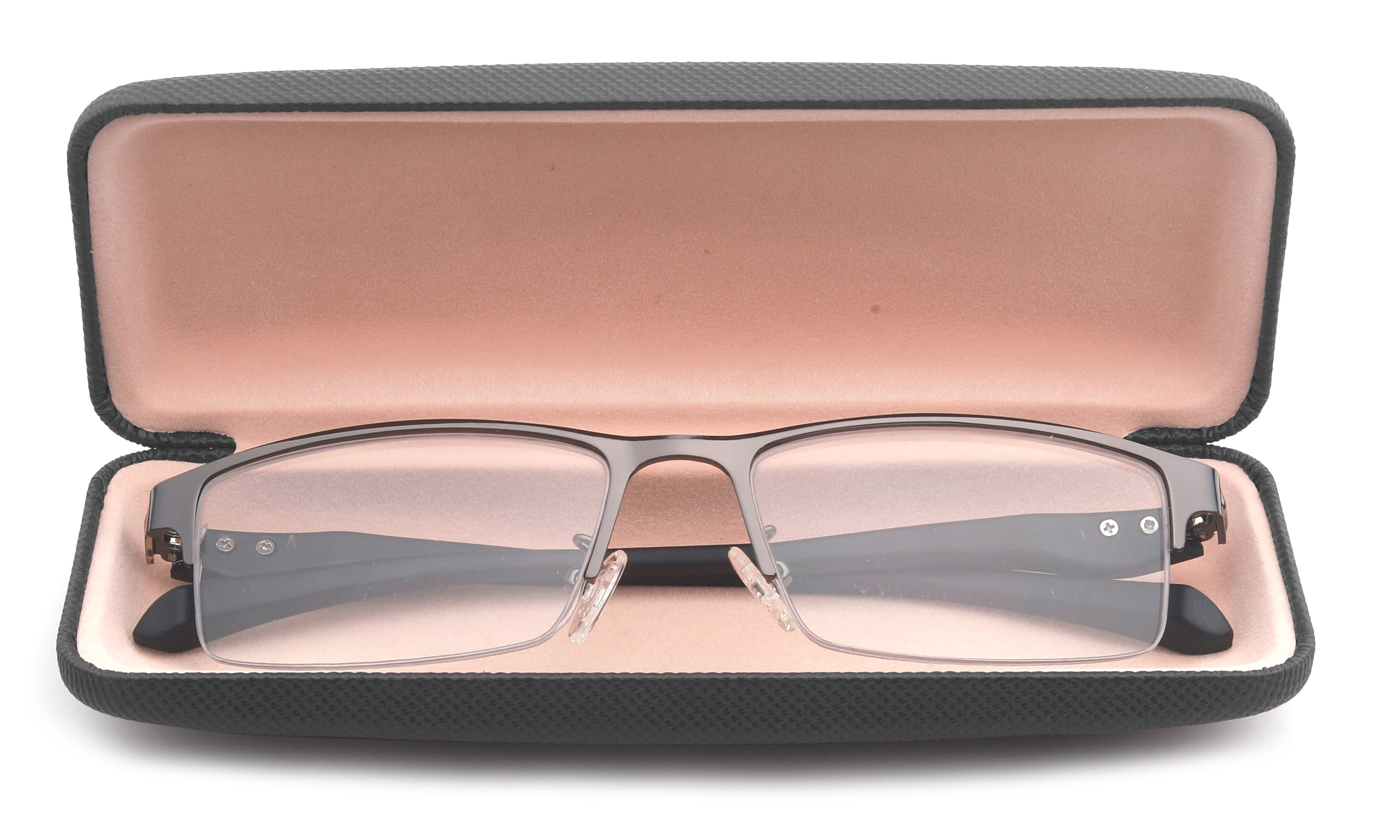 Multi Focus Reading Glasses Lightweight Blue Light Blocking Progressive Readers Brown for Men and Women 