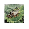 thumbnail image 4 of Frog on Lily Pad Blackout Curtains for Living Room Bedroom 55W x 54L Insulated Window Drapes 2 Panels, 4 of 5