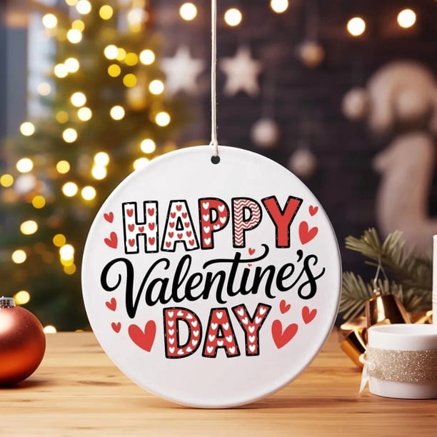 Adornos para el día de San Valentín, regalos para el día de San Valentín, adorno para el día de San Valentín, regalo de San Valentín, adorno de cerámica con forma de corazón, decoración romántica para