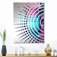thumbnail image 1 of Designart "Solar Power Purple and Blue Abstraction I" Abstract Cubism Oversized Wall Mirror - Modern Abstract Bathroom Wall Mirror Decor - Multiple Color Options, 1 of 6