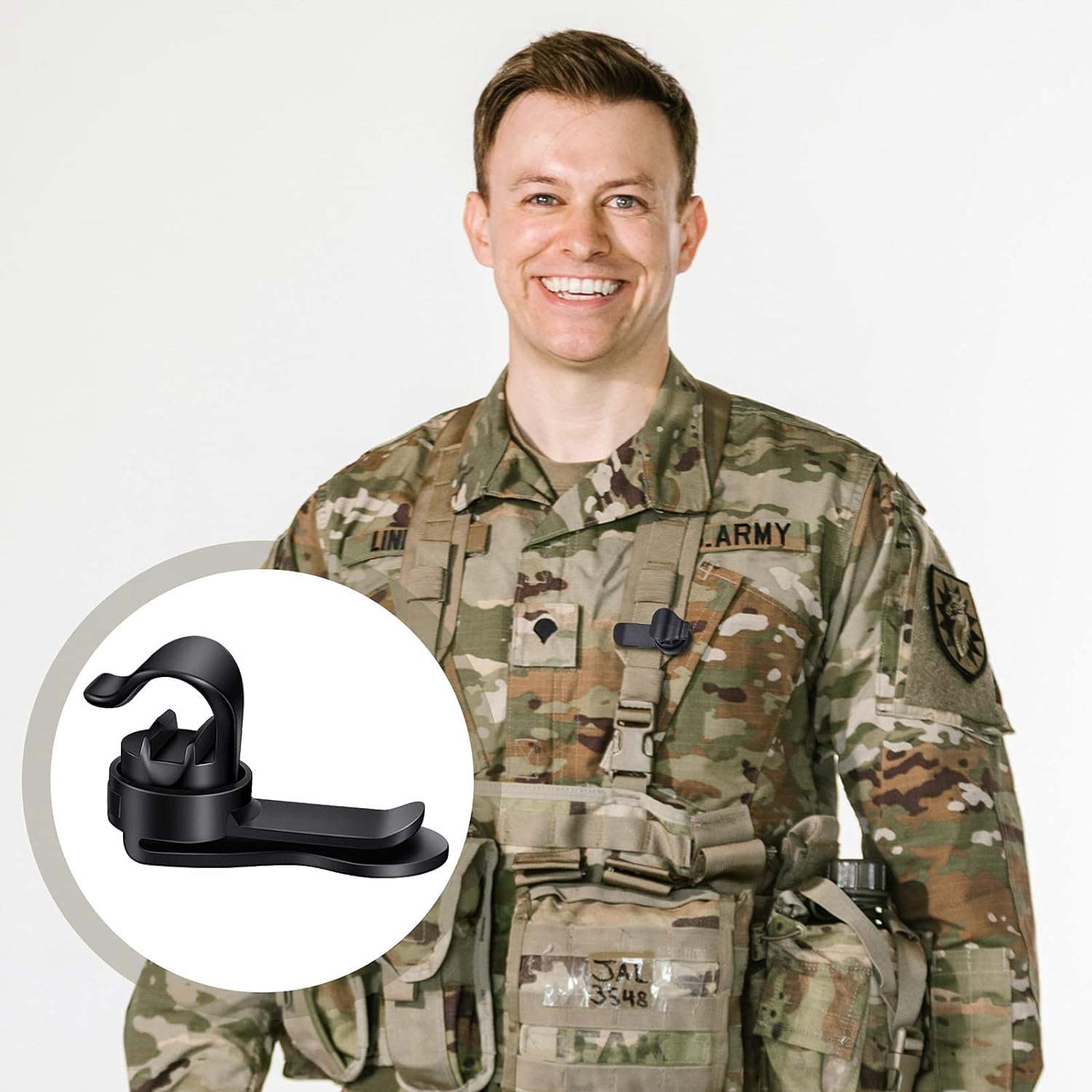 Moxweyeni 3 Pieces Magnetic Clip Bladder Clip Water Tube Clip Military Backpack Clips Tactical Backpack Accessories For Source Hydration Packs Water Bladders Holding Drinking Valve Tube In Place