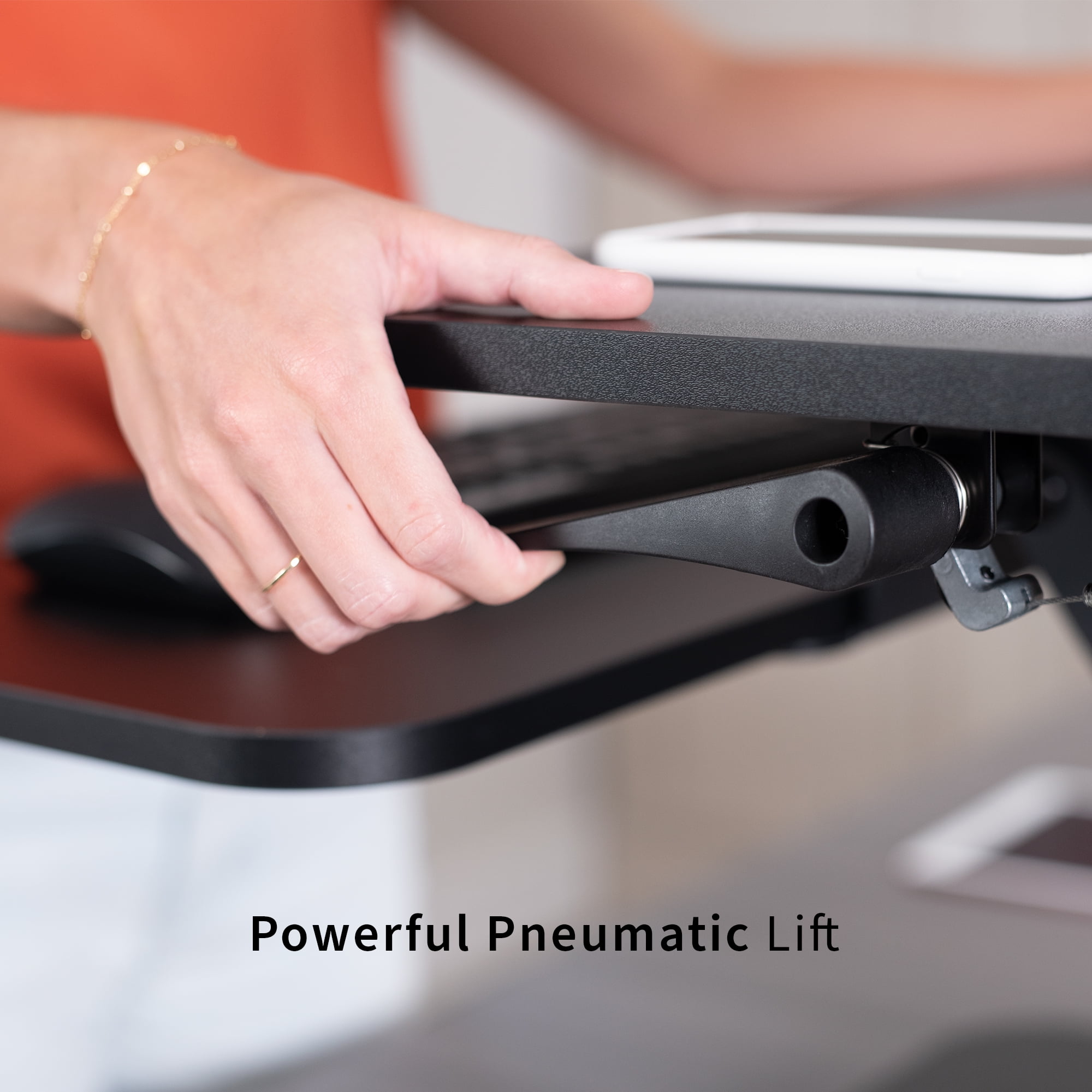 VIVO Height Adjustable Standing Desk Gas Spring Riser 25" Tabletop Sit Stand