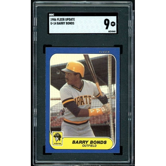Barry Bonds Rookie Card 1986 Fleer Update #U-14