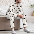 thumbnail image 7 of Lsque Maple plaid Pattern Long Sleeve Pajama Set for Men - Soft 2-Piece Sleepwear and Loungewear Set with Pockets, Comfy Nightwear-Medium, 7 of 7