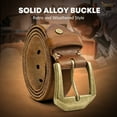 thumbnail image 6 of JASGOOD Genuine Leather Belt for Men Handmade Heavy-Duty Work Belt for Jeans Pants Holiday Gifts, 6 of 10