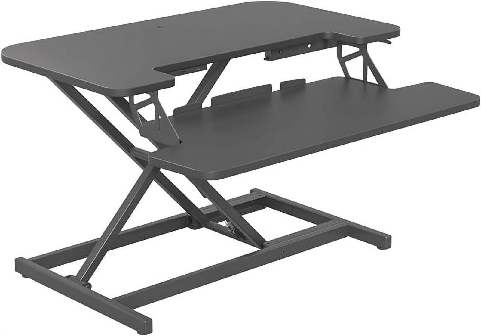 FEZIBO SB01B 37" Standing Desk with Height Adjustable Up to 19" Desk Riser LM08