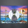 thumbnail image 3 of Summer Tropical Sea Placemats Set of 4 Rectangle Table Mats Washable Heat-Resistant Place Mat for Kitchen Dining Table Decor Indoor Outdoor, 3 of 6