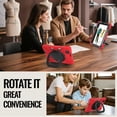 thumbnail image 5 of FJLBDE Protective Case for Xiaomi Pad Mini 8.8 Inch 2025, 360 Rotatable Handle Stand, Shoulder Strap, Drop-Proof Design, Red, 5 of 6