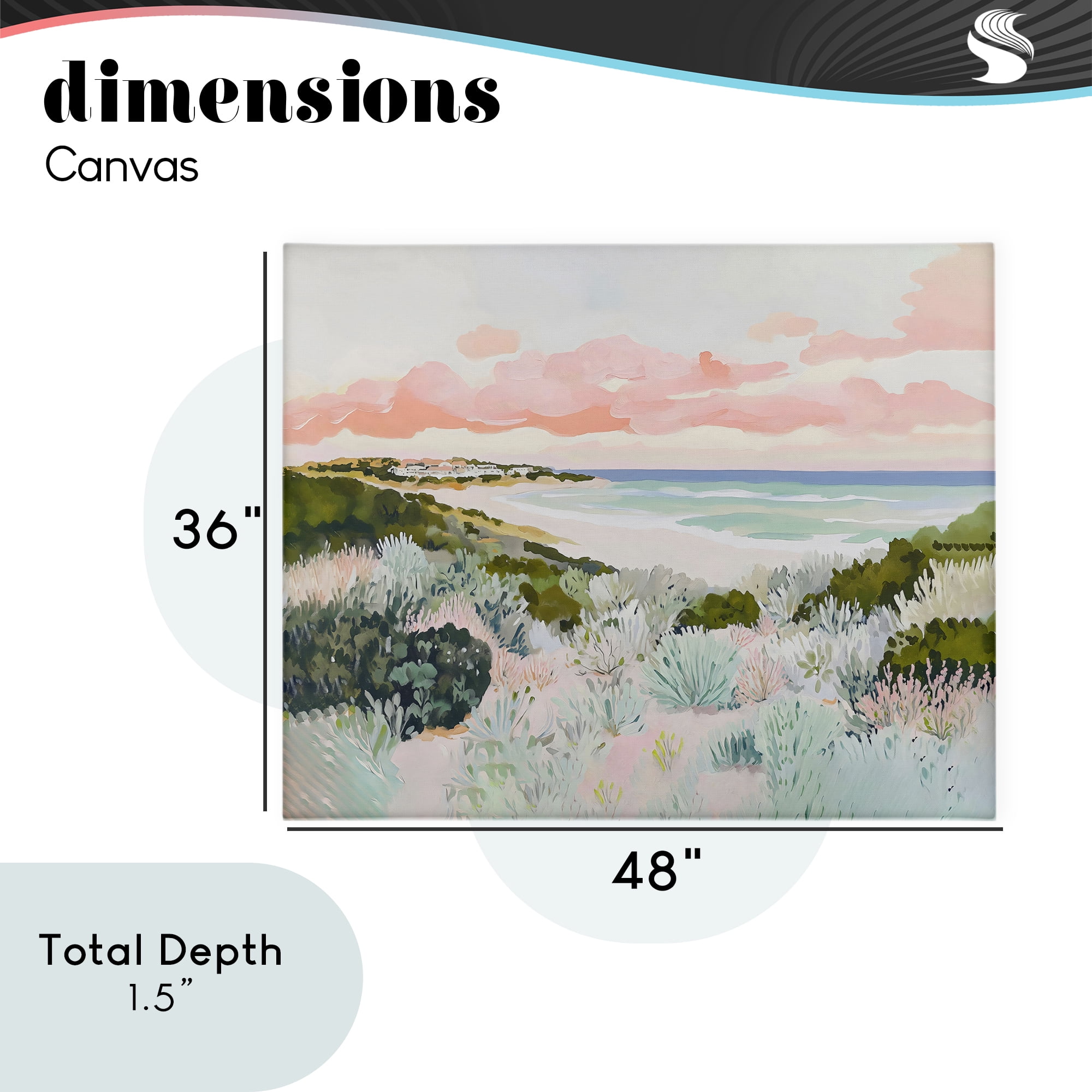 Stupell Industries Beach Grasses & Pastel Skies Canvas Wall Art, design by The Prints Vibe