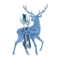 thumbnail image 3 of Billuyoard 4 Uds. Cubiertos de Navidad para mesa, cuchara, soporte para cubiertos, de tela para Festival, cubiertos de bolsillo, suministros para el Kits de decoración para fiestas Gris claro Billuyoard HA069002-02, 3 of 6