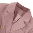 thumbnail image 6 of Aboser Blazer Jackets for Women Fashion Lapel Long Sleeve Blazers Double Breasted Lightweight Cardigan Solid Color Work Office Jacket, 6 of 7