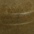 thumbnail image 5 of HomePop Large Leatherette Storage Ottoman - Distressed Brown Faux Leather, 5 of 5