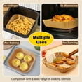 thumbnail image 5 of Reluien Air Fryer Liners Disposable 125 Count, Non-stick 8 inch Unbleached Parchment Paper Liner for 5-8QT Air Fryer, Oil-proof, Water-proof, 5 of 8