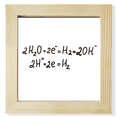 thumbnail image 1 of Chestry Kowledge Electrolysis of Water Square Picture Frame Wall Tabletop Display, 1 of 3