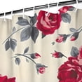 thumbnail image 3 of Pioneer Flower Floral Print Pattern Shower Curtain 84"x72" ,Bathroom Decorative Shower Curtains Set with 12 Hooks,Modern Waterproof Washable Shower Curtain, 3 of 6
