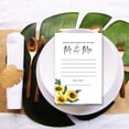 thumbnail image 3 of Koyal Wholesale Rustic Sunflower Wedding Advice & Well Wishes Guest Book Cards for Bride and Groom, 56 Pack, 3 of 5