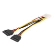 thumbnail image 1 of Conector de cable de alimentación de controlador duro de 4 pines a fuente de alimentación dual de 15 pines para computadora PC Tmvgtek Para estrenar, 1 of 7