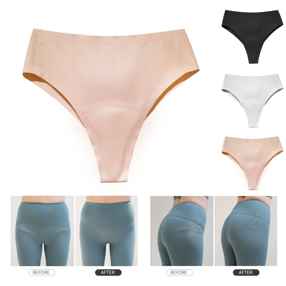 Women's Menstrual Panties Mid-Waist Seamless Cotton Postpartum Underwear, Leak Proof Full Coverage Period Briefs, Invisible Protective Sanitary Briefs, Breathable Non-Marking Menstrual Knickers