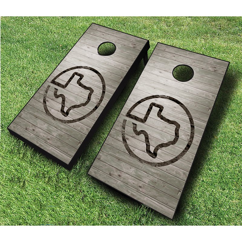AJJ Cornhole Texas Branded Cornhole Set