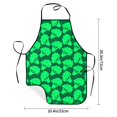thumbnail image 2 of Easygdp Green Broccoli Apron Waterdrop Resistant with 2 Pockets,Oil Resistant Cooking Kitchen Chef Apron for Women Men, 2 of 7