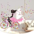 thumbnail image 4 of Calcomanías de pared BRILLAR decoración romántica dormitorio niña mariposa flores, 4 of 5