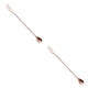 thumbnail image 4 of Kearding Cuchara de barra acero inoxidable Mango largo Patrón agitador 2Conjunto Oro Rosa, 4 of 6