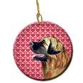 thumbnail image 1 of Leonberger Valentines Love And Hearts Ceramic Ornament, 1 of 1