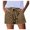 Brown, variant on IDALL Denim Shorts Women High Waisted Shorts Women Jean Shorts Womens Waist Women's Mid Fitting Short Pants Loose Cargo Plus Size Pants Workout Shorts Brown L