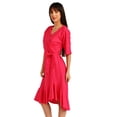 thumbnail image 2 of Vestido de lino Roman Fashion /Juvenil, 1076 (Fiusha) fucsia M Roman Fashion V-ST-1076-FIUSHA, 2 of 6