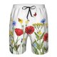 thumbnail image 3 of Fotbe Wild Herbs Trajes de Baño Estampados para Hombre, Shorts de Verano de Secado Rápido, Ropa de Playa, Bañadores-Medium, 3 of 6