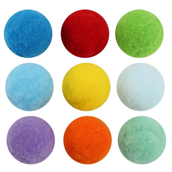 Ball Garland Colorful Pom Pom Garland Handmade 28 Balls Felt Ball Garlands for Wall Christmas Tree Decoration (8 Sets)