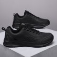thumbnail image 2 of Men's Lace‑Up Athletic Running Sneakers, Synthetic Upper Casual Sports Shoes with Contoured Midsole for Daily Outdoor Activities, 2 of 8