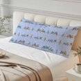 thumbnail image 4 of Blue Birds Body Pillow Cover 20 x 54 Inch Decorative Pillow Cover Funny Cute Snowflake Wire Sparrow Lumbar Pillowcase Seasonal Rectangle Cushion Case for Couch Sofa Bed Living Room, 4 of 9