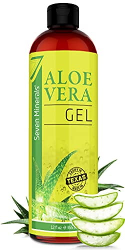 Organic Aloe Vera Gel with Aloe From Freshly Cut Plant, Not Powder - No So It Absorbs Rapidly With No Sticky Residue - Big oz - Walmart.com