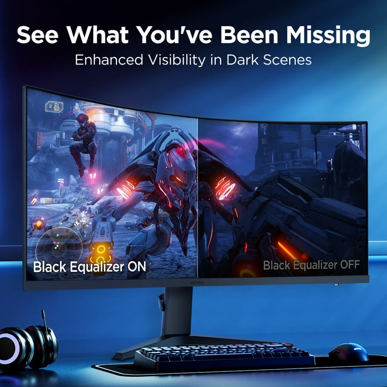 KOORUI 34-inch Curved Ultrawide WQHD 3440×1440 Gaming