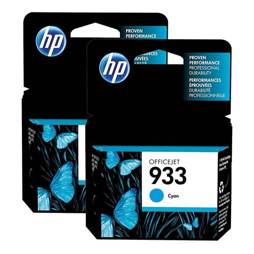 HP 933 Cyan Original Ink Cartridge (CN058AN)(2-Pack) - Walmart.com - Walmart.com