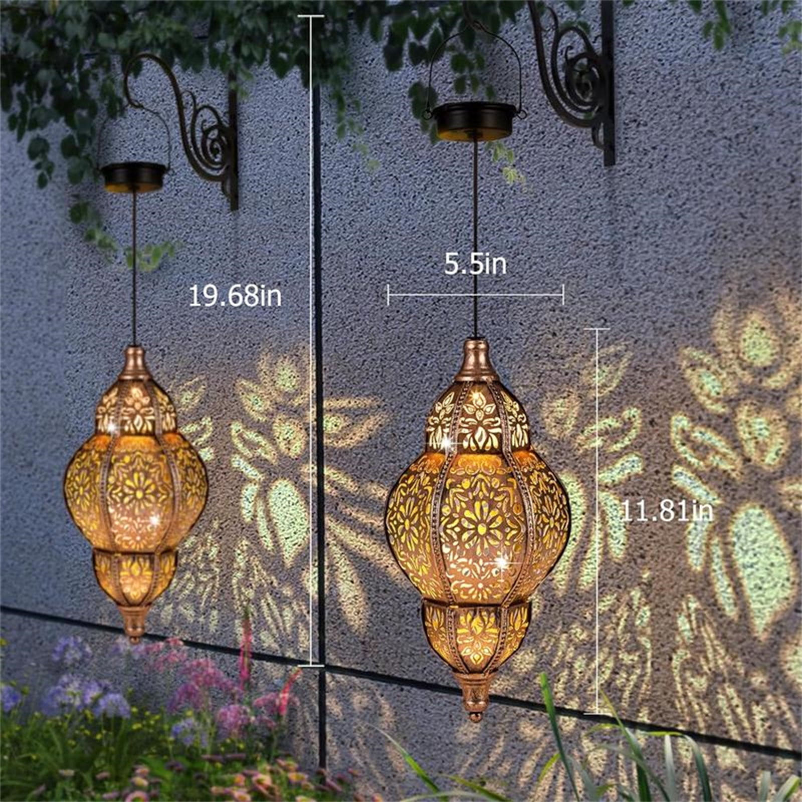 Hanging Solar Lantern Outdoor Decor, Moroccan Solar Lights for Outside Garden Decorations, Waterproof Metal LED Lanterns Garden Gifts for Mom, Women, Patio, Yard, Mother's Day(Cuboid-1 Pack Hanging Solar Lantern Outdoor Decor, Moroccan Solar Lights for Outside Garden Decorations, Waterproof Metal LED Lanterns Garden Gifts for Mom, Women, Patio, Yard, Mother's Day(Cuboid-1 Pack