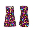 thumbnail image 7 of KLL Colorful Hearts Pattern Womens Summer Dresses 2025,Loose Round Neck Sleeveless Sundresses Tank Dresses with Pockets, 7 of 7