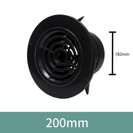 

Adjustable Air Ventilation Cover Round Ducting Ceiling Wall Hole Abs Air Vent 200mm