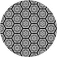 thumbnail image 1 of Ahgly Company Machine Washable Indoor Round Transitional Dark Gray Area Rugs, 7' Round, 1 of 7