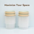 thumbnail image 3 of Plastic Freezer Cooked Rice Storage Container, 4Pack 1.8cup Yellow, 3 of 3