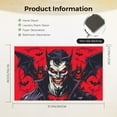 thumbnail image 2 of Halloween Aesthetic Welcome Doormats, for Garden Porch Farmhouse Garage Indoor Deco 19.7x31.5inch, Multifunctional Bats Comic Style Haunted Mood Indoor Doormat, Durable Practical Indoor Door Mat, 2 of 6