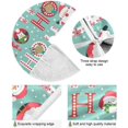 thumbnail image 2 of FMSHPON Christmas Santa Snowman Deer Xmas Christmas Tree Skirt Stand Mat for Holiday Party Decoration Indoor Outdoor 48 inches, 2 of 6