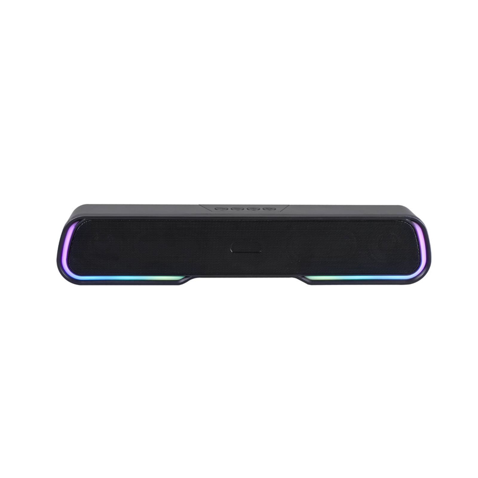 Desktop RGB Bluetooth Speaker with HIFI Sound Quality 5W Subwoofer, Cool Lights Bluetooth 5.0 Speaker with 7 Hours, Bluetooth Speakers for Desktop Outdoor with AUX Radio 32G Support