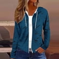 thumbnail image 6 of Sexlip Lightweight Full Zip-Up Hoodies for Women Plus Size Long Sleeve Sweatshirts with Hood Comfy Fall Jackets Blue L, 6 of 6