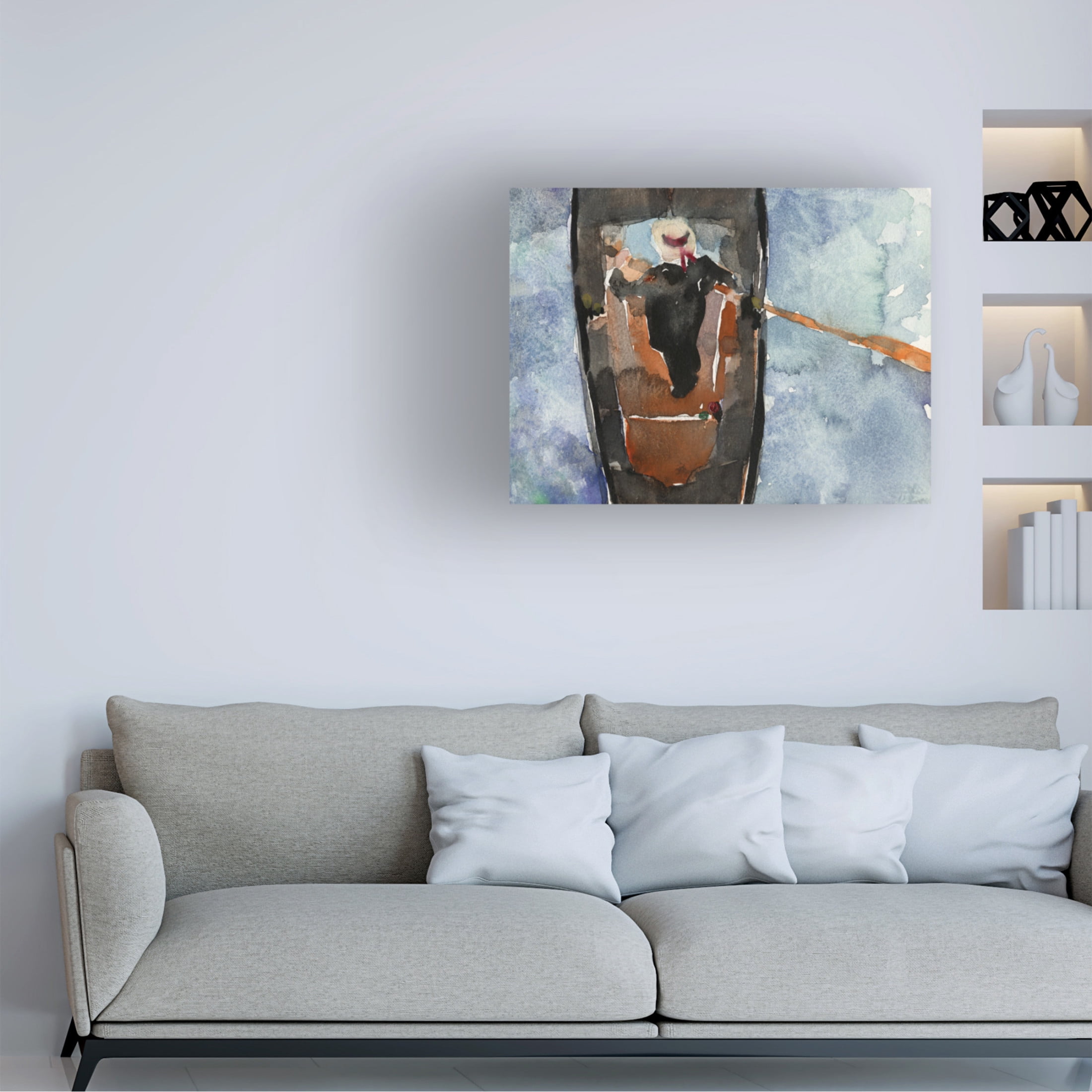 Canvas Wall Art - Samuel Dixon 'Above the Gondola II' Wall Art for Living Room, Bedroom, or Office Décor by Trademark Fine Art - 47 x 35 Inches