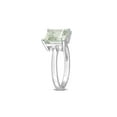 thumbnail image 2 of 3.80 Carat (Ctw) Green Quartz and Sky Blue Topaz Ring in Sterling Silver, 2 of 6