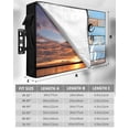 thumbnail image 7 of Outdoor TV Cover 70 to 75 Inch Weatherproof, Blue Coastal Nautical Waterproof TV Screen Protector for Outside Decor with Zipper and Pocket 68"L x 42"H , Life Is Better at The Beach Farmhouse, 7 of 7